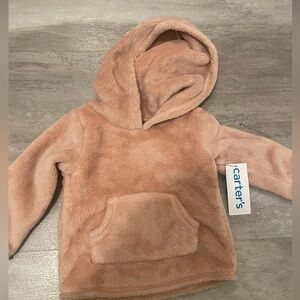 Carter's Soft Pink Fleece Hoodie 12M